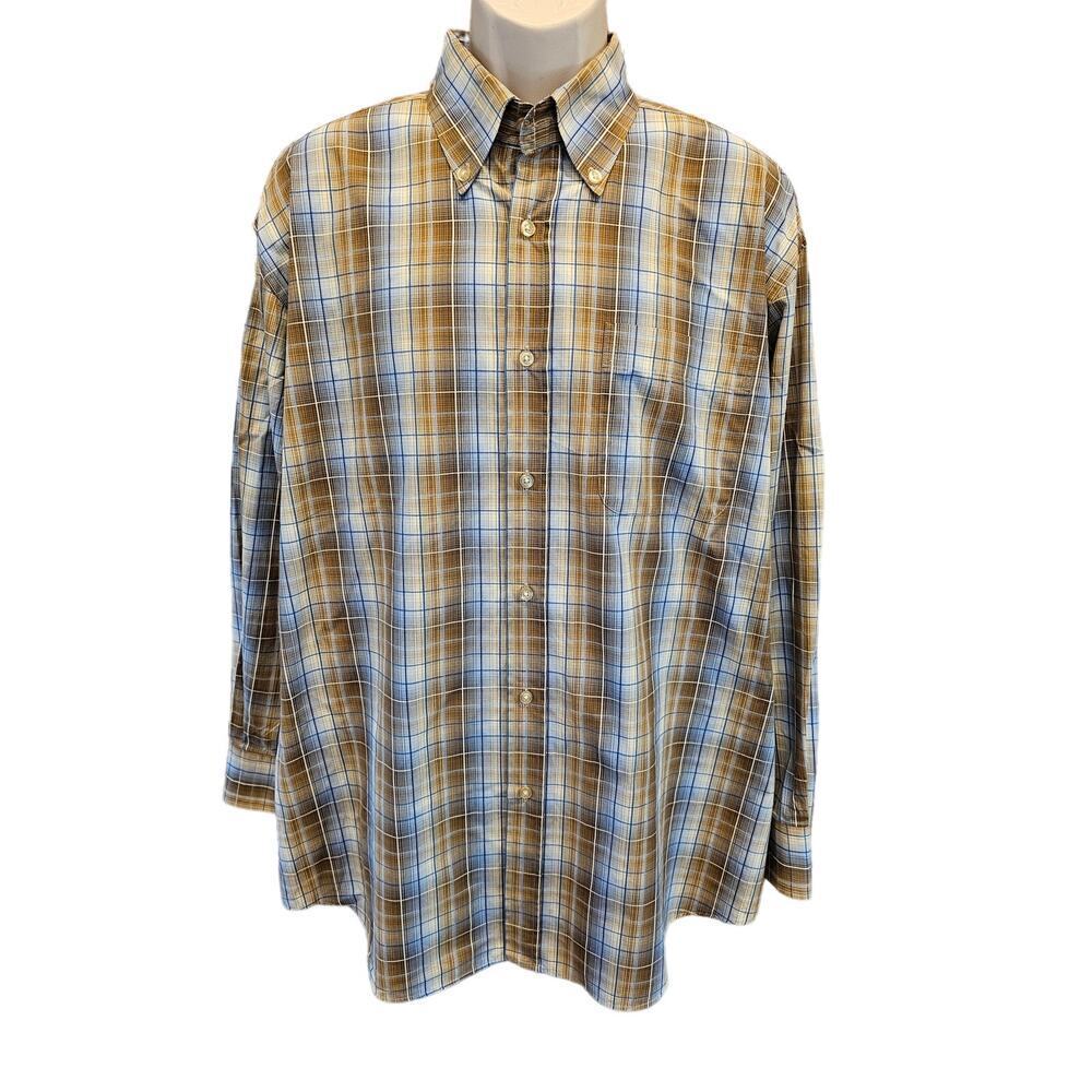 James tattersall size 2XL 17.5-18 EUC Long Sleeve proffesional office button up^